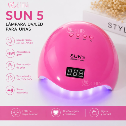 LÁMPARA SUN5 ROSADA TORNASOL 48W