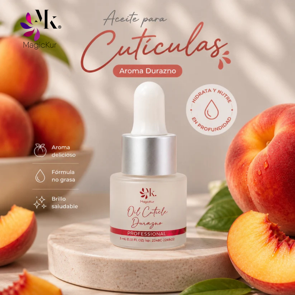 ACEITE DE CUTICULA MAGICKUR DURAZNO 5ML