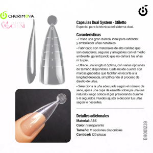 MOLDE DUAL SYSTEM STILETTO 120PCS