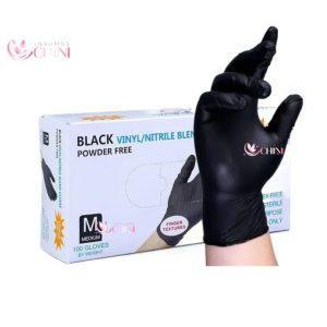 GUANTES DE NITRILO TALLA M NEGROS