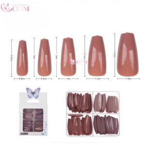Uñas postizas coffin medianas 96pcs